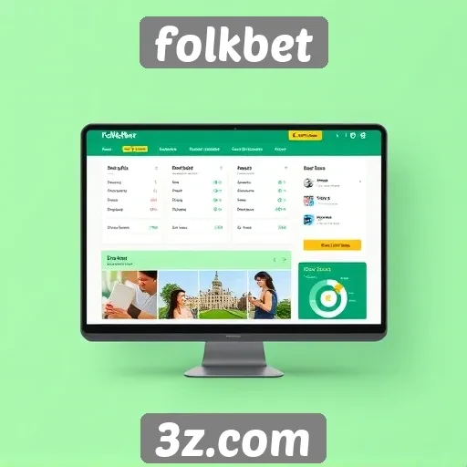 Interface do usuário do folkbet e experiência de navegação