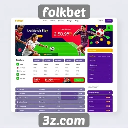 Explorando a interface do usuário do site Folkbet